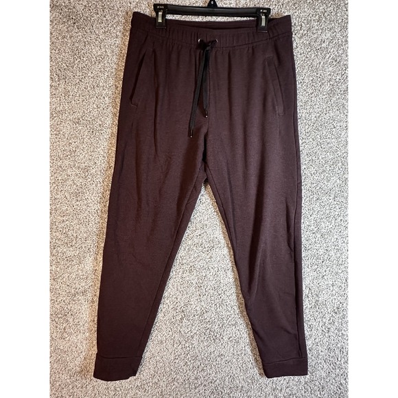 All in Motion Active Soft Gym Pants Size M Maroon Stretch Drawstring Athleisure - Picture 2 of 5